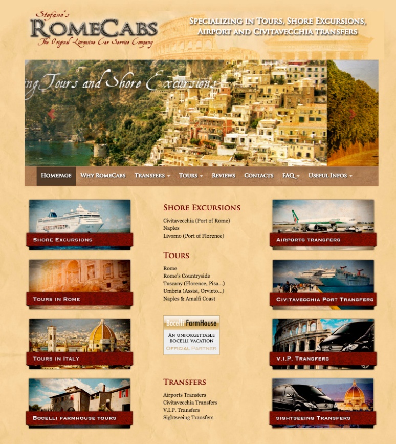 Stefano's RomeCabs Official Website